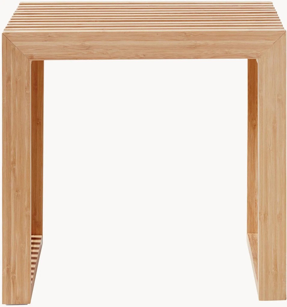 Handgemaakte bamboe kruk Leia