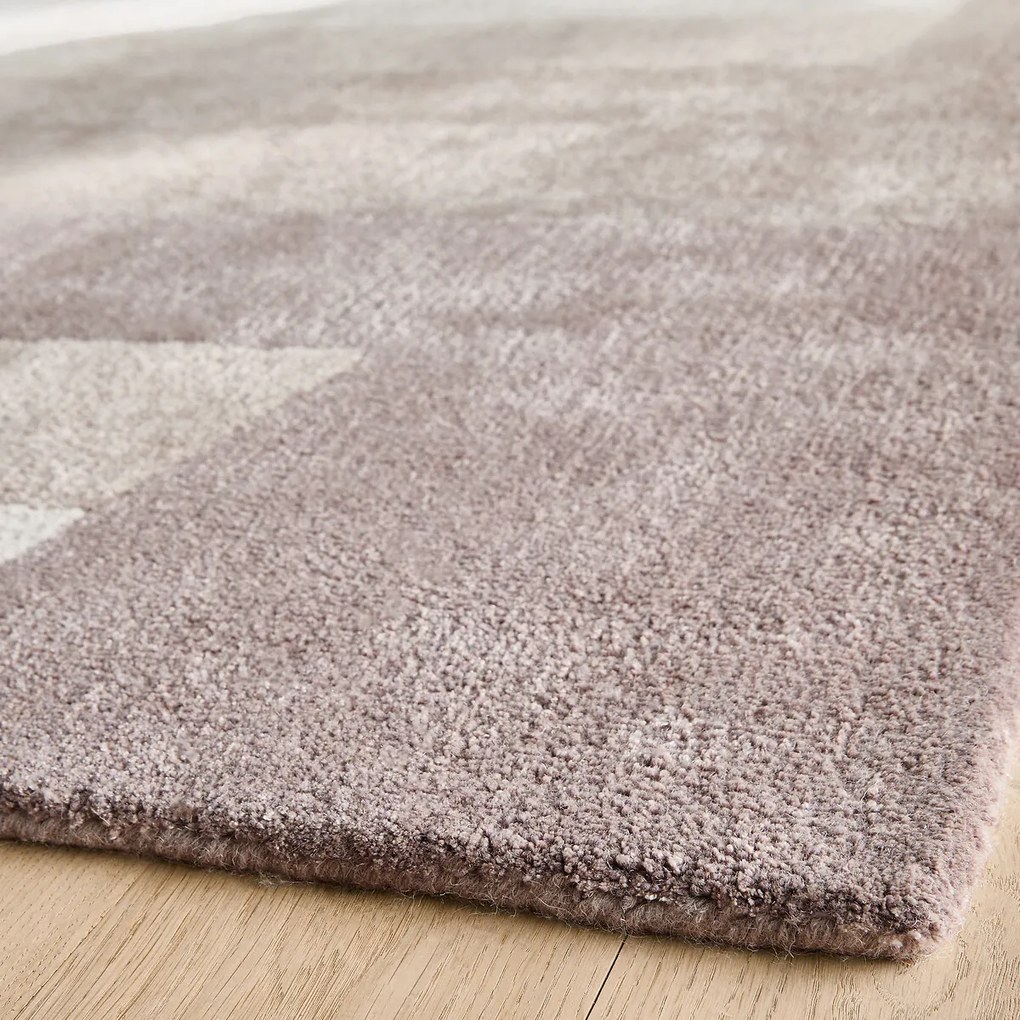 Handgetuft vloerkleed in lyocell en wol, LUCE