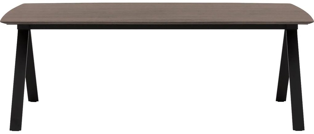 Goossens Excellent Eettafel Uniek, Semi rechthoekig 220 x 100 cm