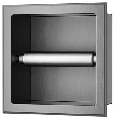 Xellanz Rocko toiletrolhouder zonder klep inbouw gunmetal 33.2113