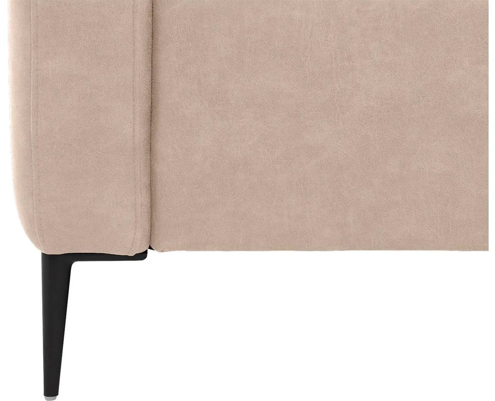 Goossens Bank Key West beige, micro leer, 2,5-zits, modern design
