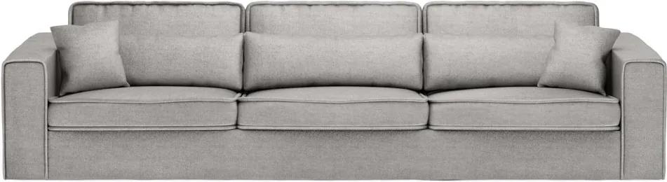 Rivièra Maison - Metropolis Sofa XL, velvet, platinum - Kleur: grijs