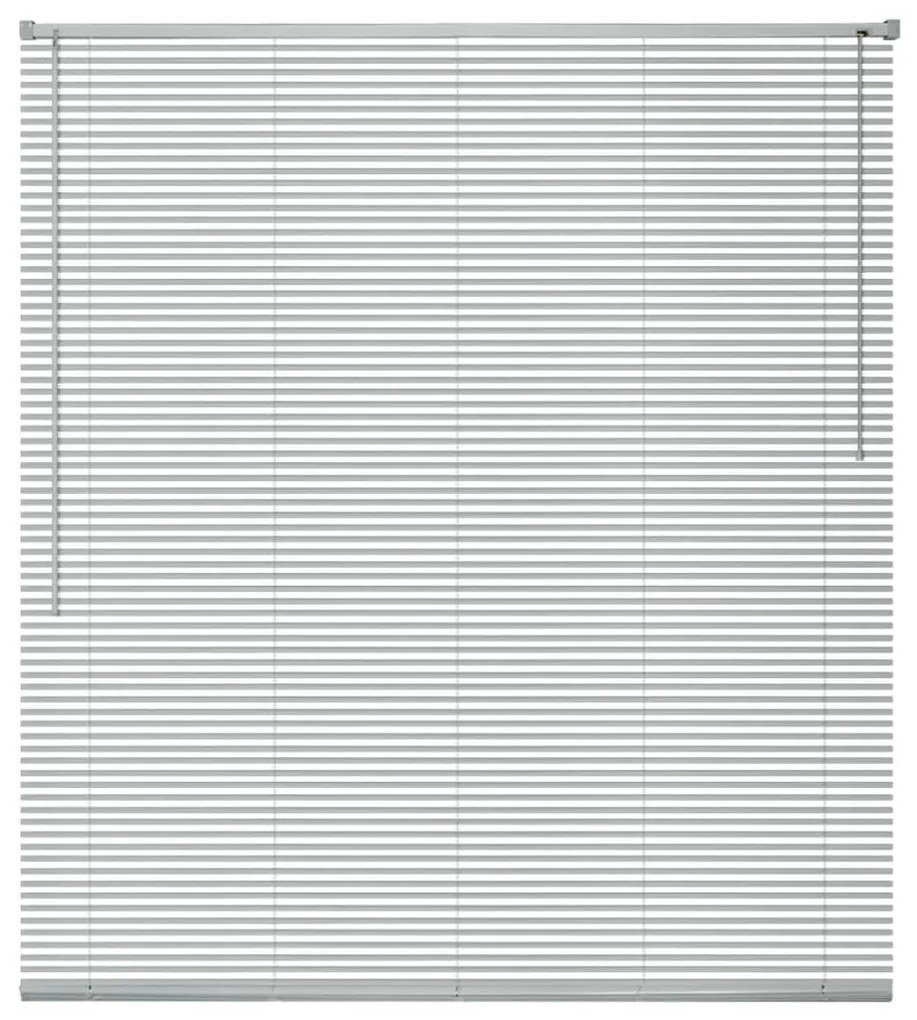 vidaXL Zonwering aluminium 100x220 cm zilverkleurig