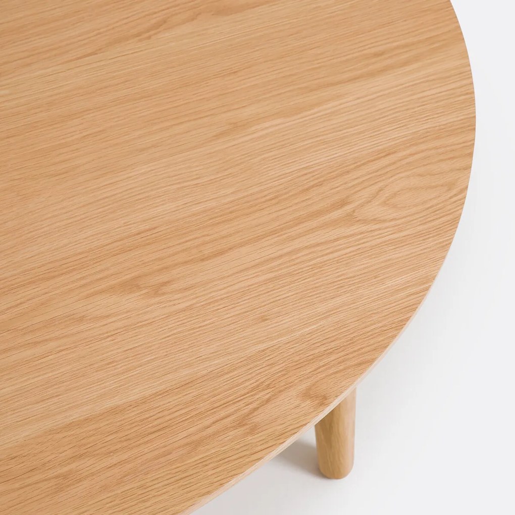 Ovale salontafel, eikenfineer, Yvan