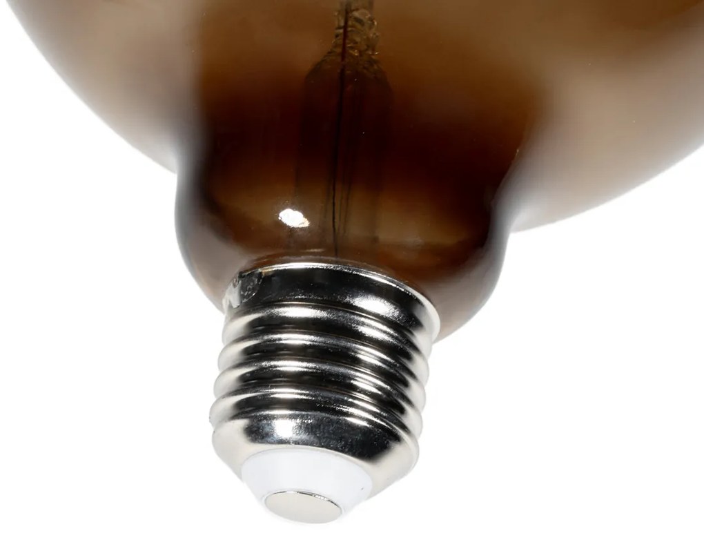 Set van 5 E27 dimbare LED lampen G125 bruin 4W 120 lm 1800K