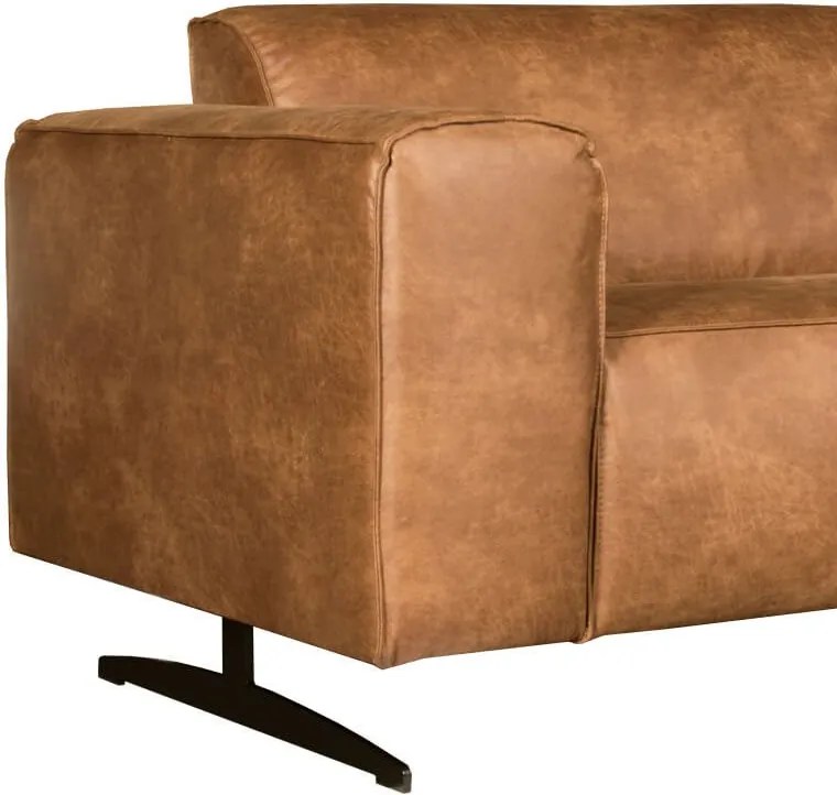 2-zits bank Lambada | leer Colorado cognac 03 | 1,88 mtr breed