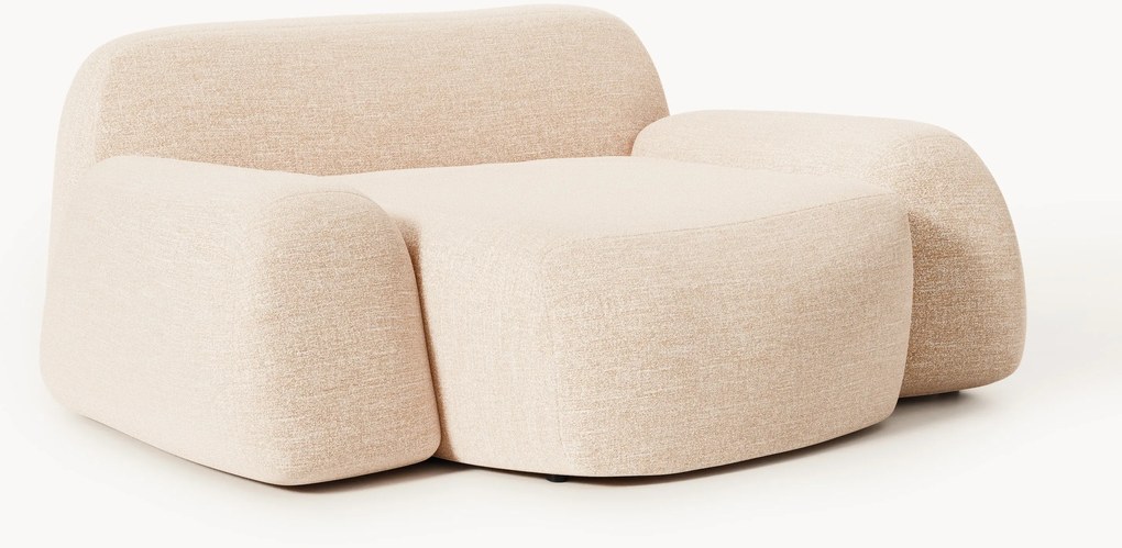 XL bouclé loungefauteuil Wolke