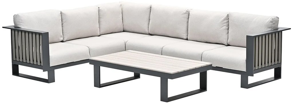 Garden Impressions Gabon hoek loungeset 4-delig - taupe