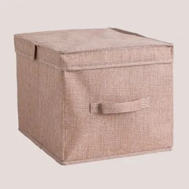 Tarinna Organizer Box Met Deksel Roze - Sklum