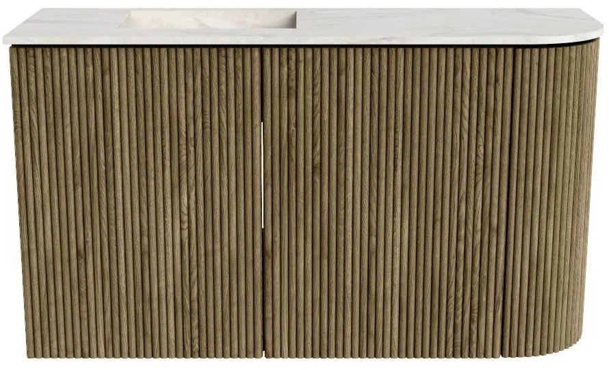 Mondiaz Joya DLux 70cm toiletmeubel ronding rechts dusk met wastafel faye links 1 kraangat ostra
