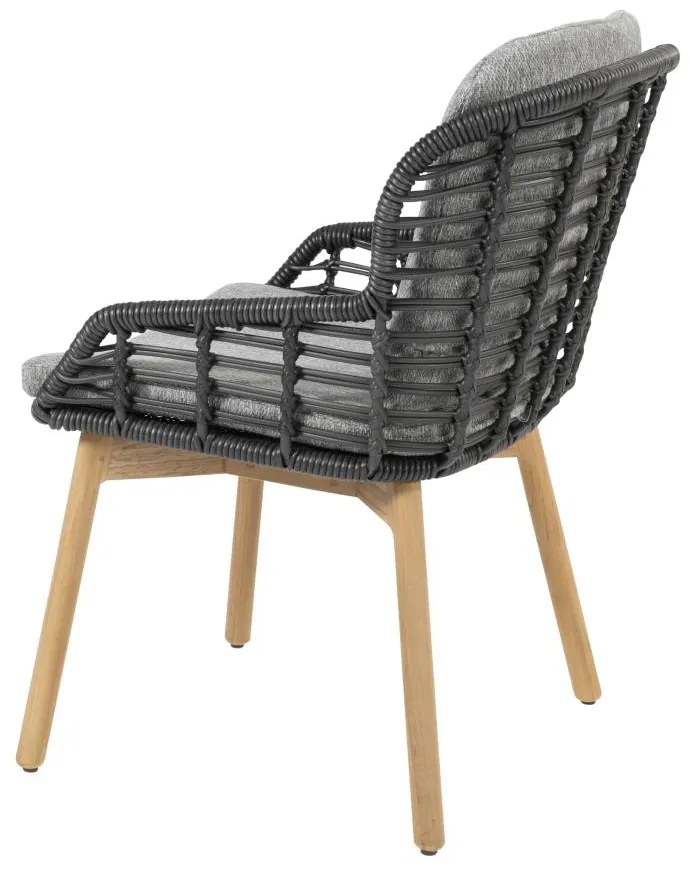 4 Seasons Outdoor Lugano tuinset teak met Prado tafel Ø 160 cm * Sale * Tuinset houtkleur weerbestendig