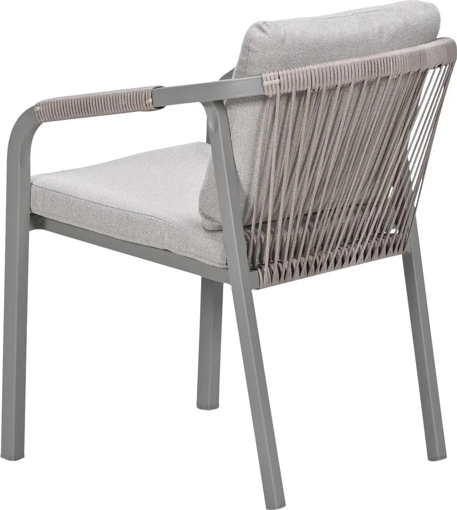 Garden Impressions Milou tuinstoel stapelbaar taupe - 2 stuks