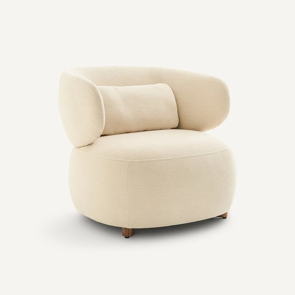 Fauteuil in reliëf-fluweel, MODALIE, ontwerp Emmanuel Gallina
