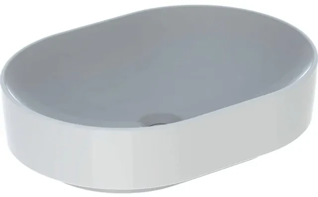 Geberit VariForm opzetwastafel ellipsvormig zonder kraangat zonder overloop 55x40x15.8cm wit 500.774.01.2