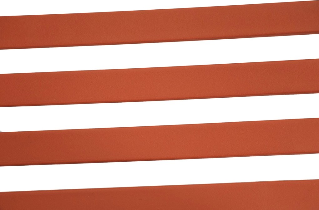 Tuinset Ronde Tuintafel 6 personen 160 cm Kunststof Oranje Domani Furniture Alba/Sand