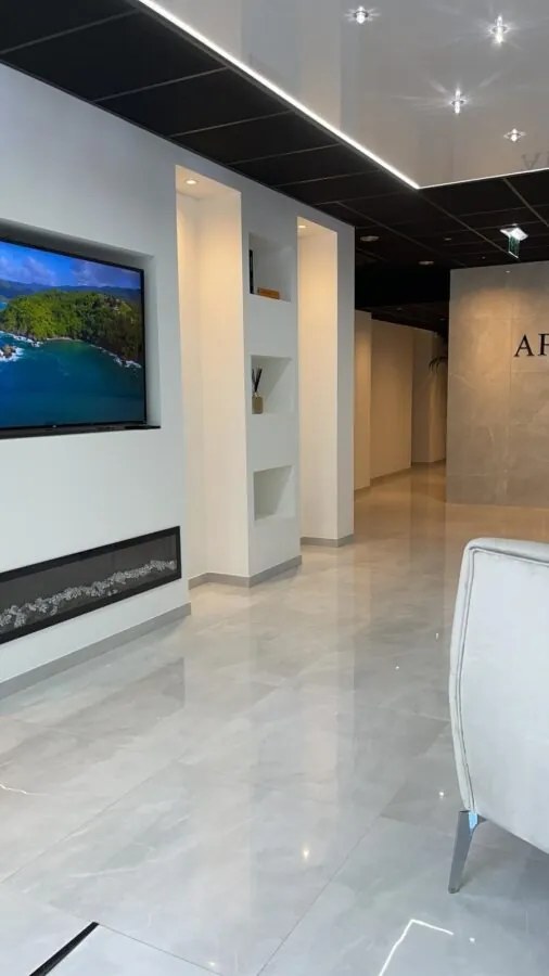 Hoogglans Vloertegel 60x60 Cm Marmerlook Arma Wit Grijs NR44