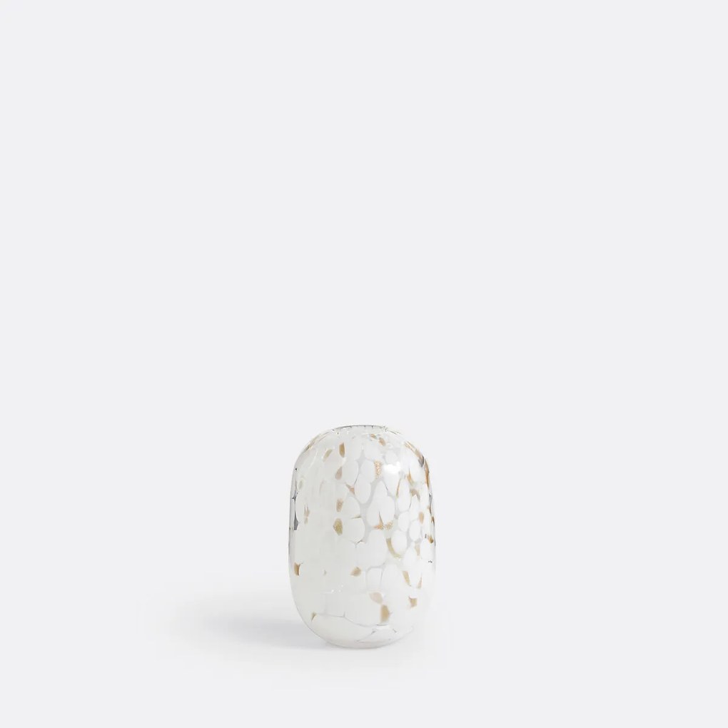 Gevlekte vaas in glas H15 cm, Miaro