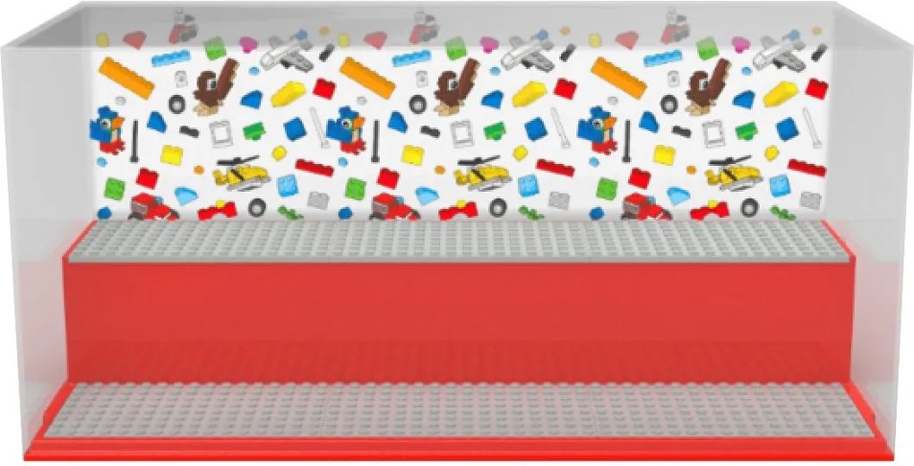 Opbergbox LEGO play & display rood