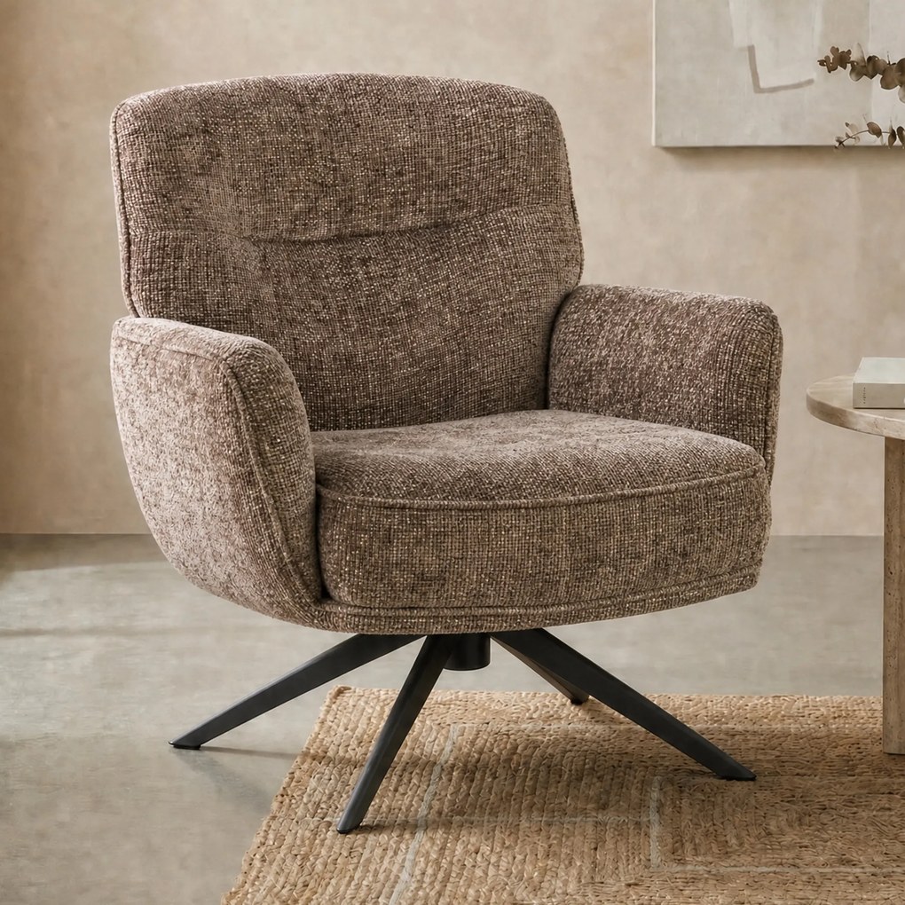 Draaibare Fauteuil Champagne