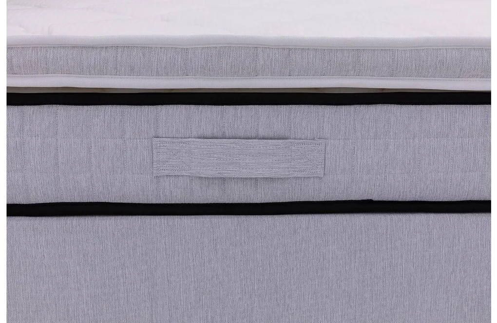 Goossens Basic Boxspring Compleet Kaja, 160 x 200 cm box (= 2x 80cmx 200cm) 1x matras gestoffeerd pocketvering, 1x matrastopper gestoffeerd
