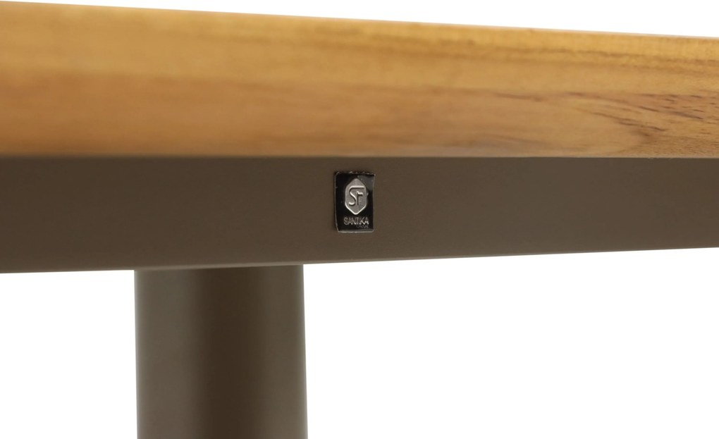 Hoek loungeset 5 personen Rope Taupe  Santika Furniture Santika