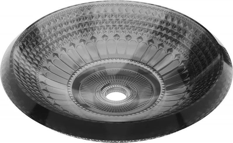 Mexen Heba glazen opbouw waskom 45 x 45 cm, zwart - 24064570