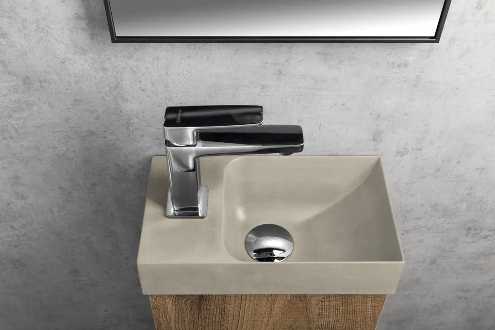 Sapho Tursi fonteinkraan zonder pop-up waste chroom