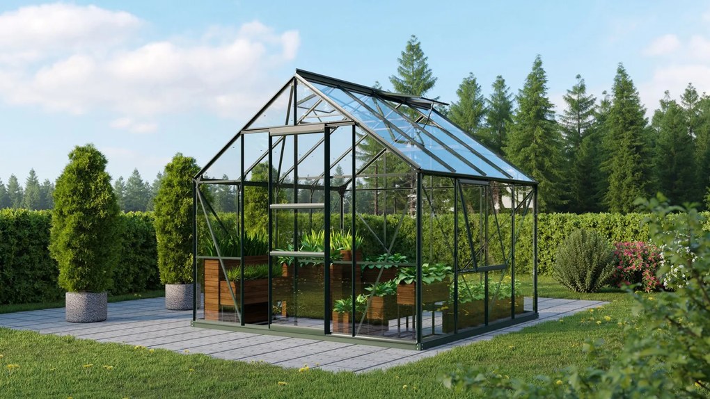 Vitavia Meridian 1 serre - 6,7m² - Donkergroen