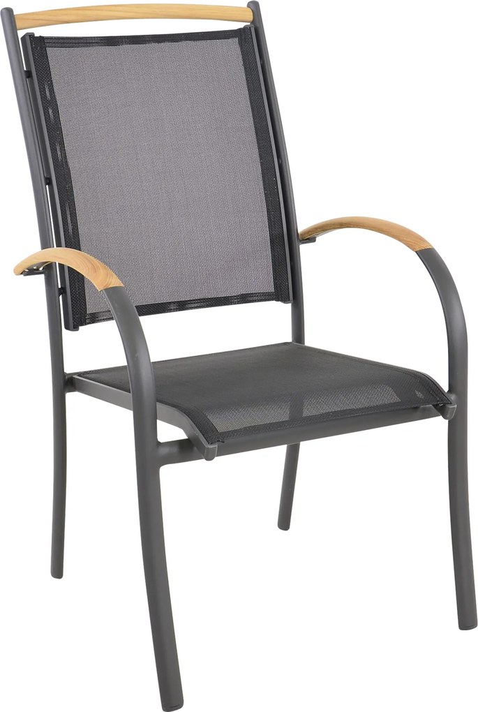 Lesli Living  Tuinstoel Stapelbaar - Monza - Teak - Lesli Living