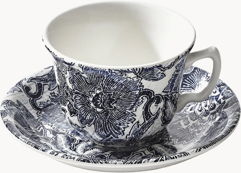 Theekopje Faded Peony met schoteltje