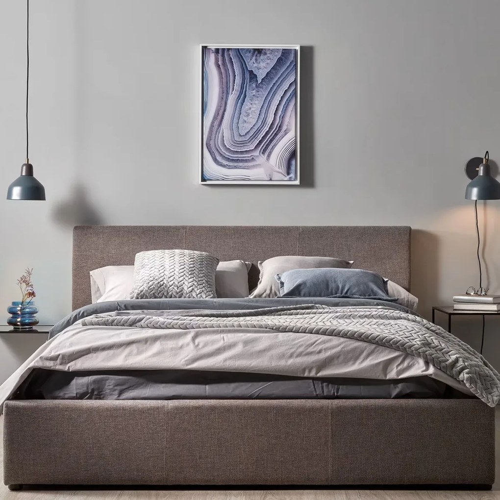 Kave Home Nahiri Stoffen Bedframe Met Opbergruimte