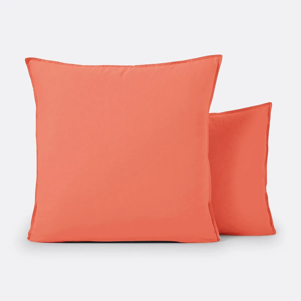 Effen kussensloop in gewassen katoen, Scenario