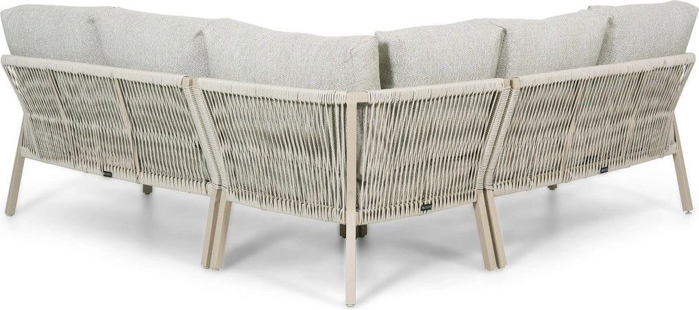 Hoek loungeset 6 personen Rope Taupe  Lifestyle Garden Furniture Biagio