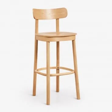 Set Van 2 Hoge Krukken Van Hout Taleri Eikenhout & ↑75 Cm - Sklum