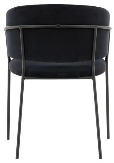 Jörn Eetkamerstoel - Stefan - Zwart - Fluweel - Jörn