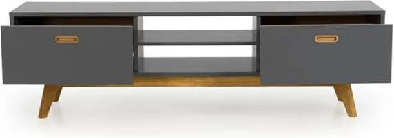 Tenzo tv-meubel Bess - grijs/eikenkleur - 50x170x43 cm - Leen Bakker