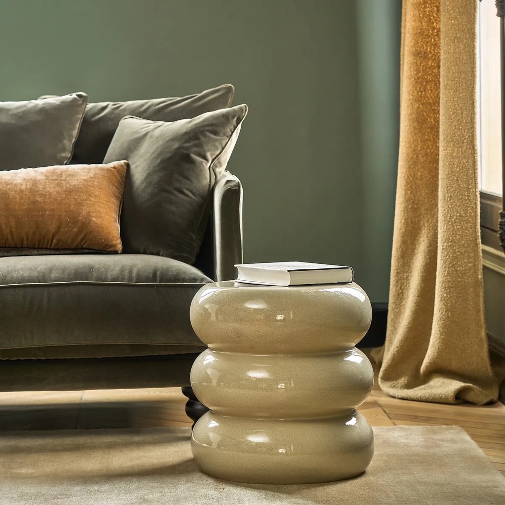 Bijzettafel van gebarsten keramiek, Belly