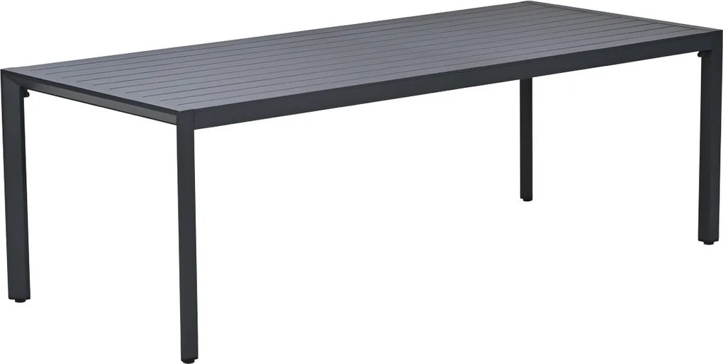 Garden Impressions Kasper tuinset 7-delig - tuintafel 220x93 cm donker grijs