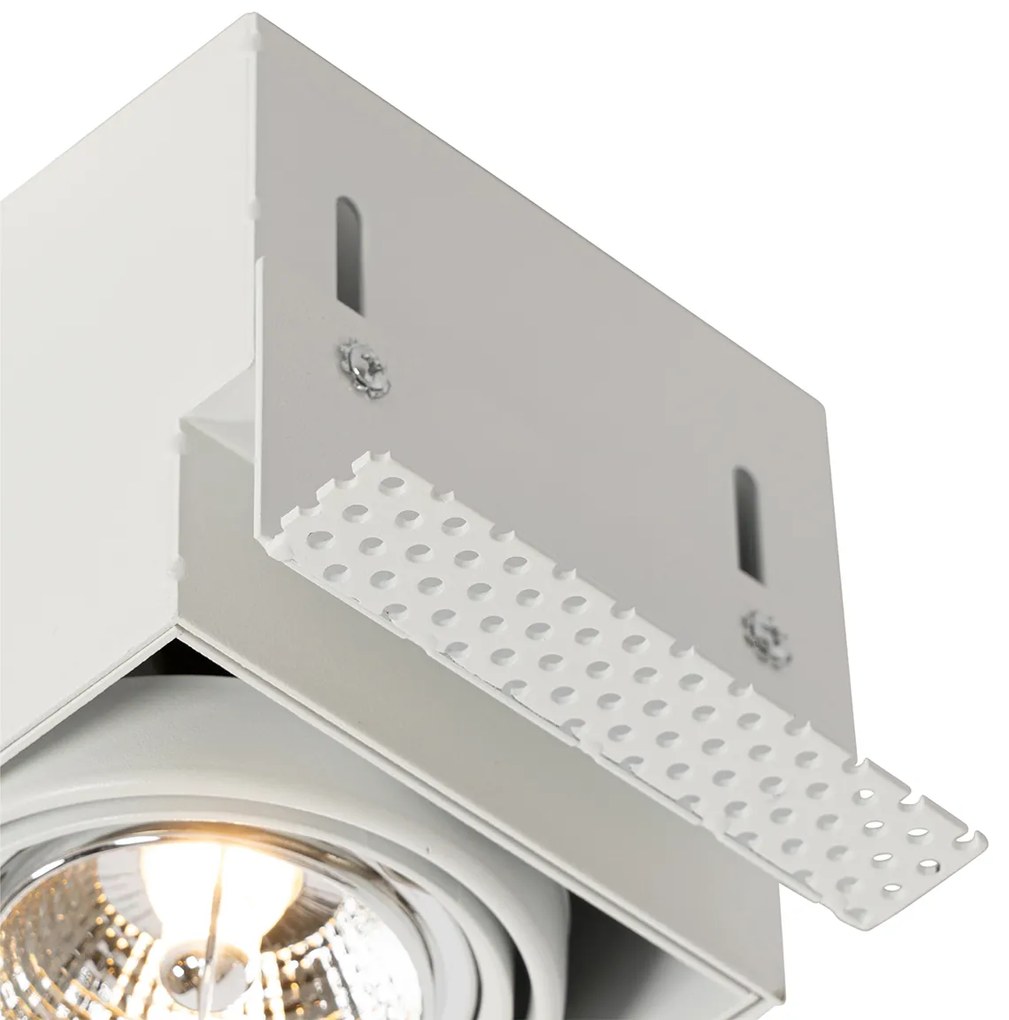 Set van 6 Inbouwspot wit GU10 AR70 trimless - Oneon