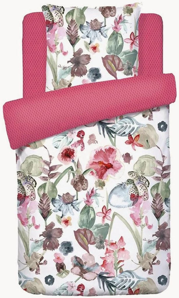 Katoenen satijnen beddengoedset Exotique