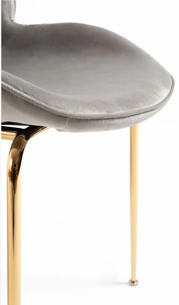 Bille Gouden Fluwelen Stoel
