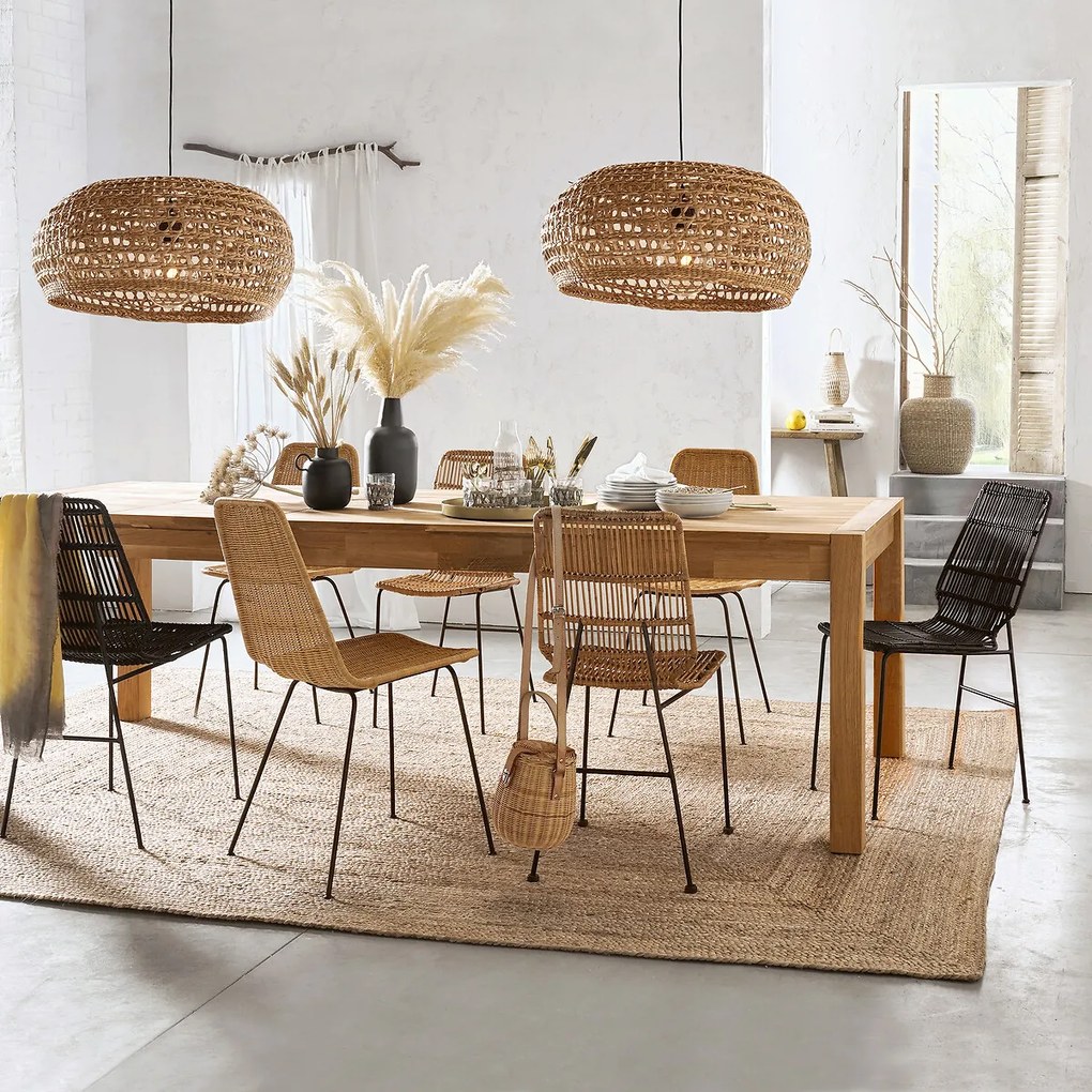 Eettafel in eik 6 - 12 personen, Adelita