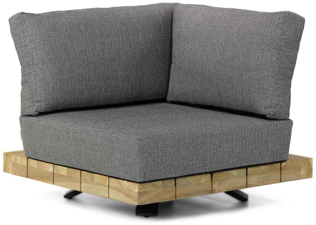 Loungeset 6 personen Teak Old teak greywash Santika Furniture Santika Superior