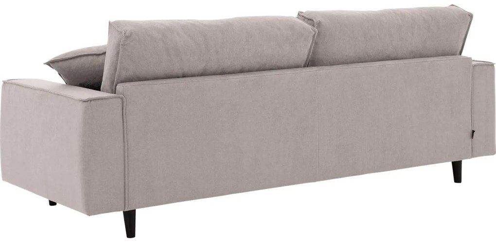 Goossens Bank Jonas beige, stof, 3,5-zits, urban industrieel