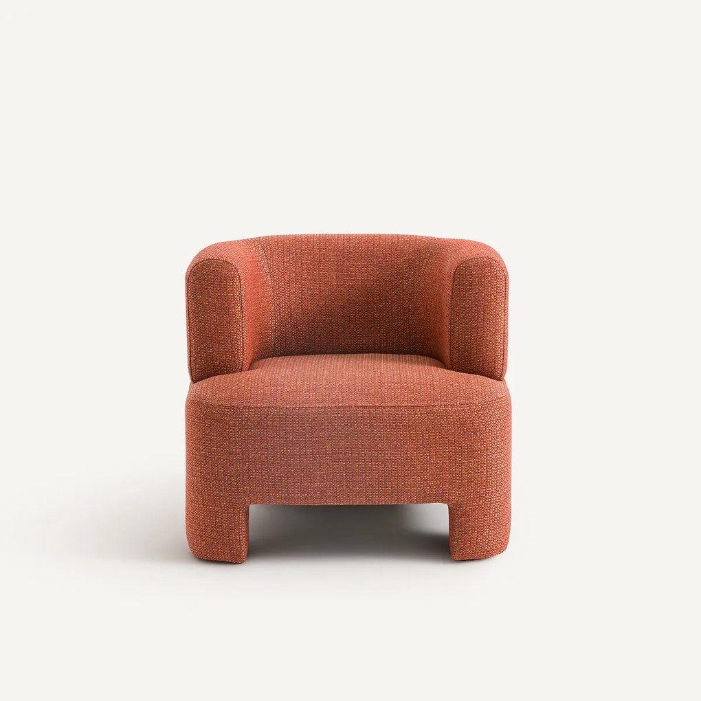 Kleine fauteuil in getextureerd polypropyleen Darrel