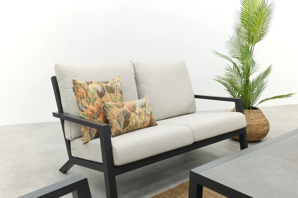 Boston/Atlanta stoel - 2-zitsbank loungeset - 4-delig