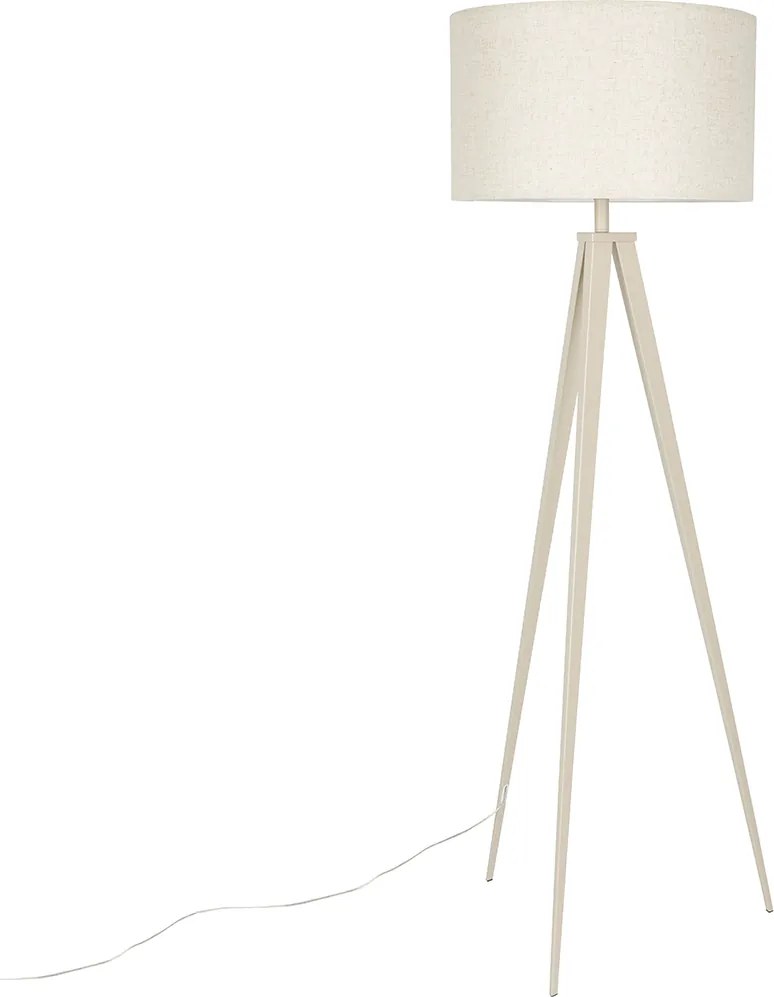 Zuiver Tripod Driepoot Vloerlamp Beige