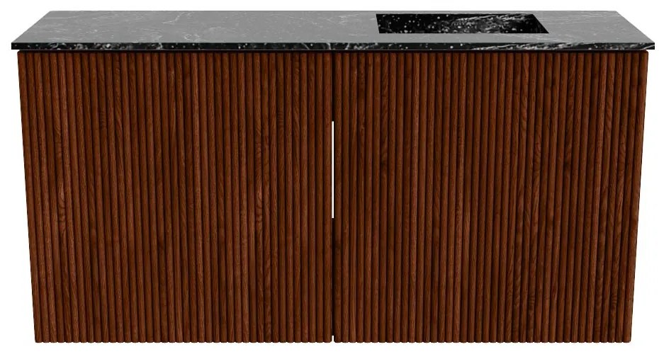 Mondiaz Joya DLux 80cm toiletmeubel ruby met wastafel faye rechts 1 kraangat lava
