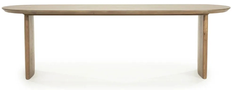 Eleonora Dex Ovale Eettafel Eikenhout Bruin 250x100 Cm - 250 X 110cm.
