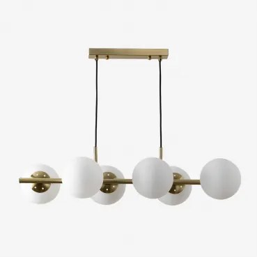 Hanglamp Van Ijzer En Kristallen Bollen Uvol ↔︎ 80 Cm - Sklum